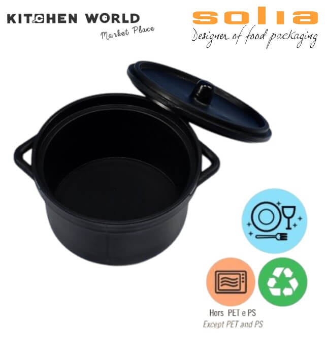 หม้อพลาสติกขนาดเล็ก SOLIA PK1141-390 ขนาด 3 ออนซ์ แพ็ค 30 ชิ้น